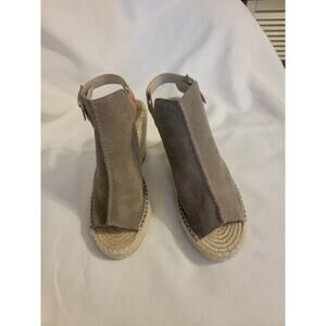 NEW Seychelles Womens Peep Toe Espadrille Wedges Sz 7 M